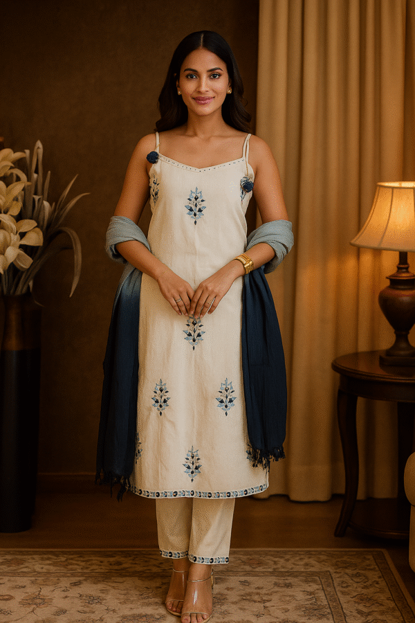 Evenfall Azure Bloom Cotton Set