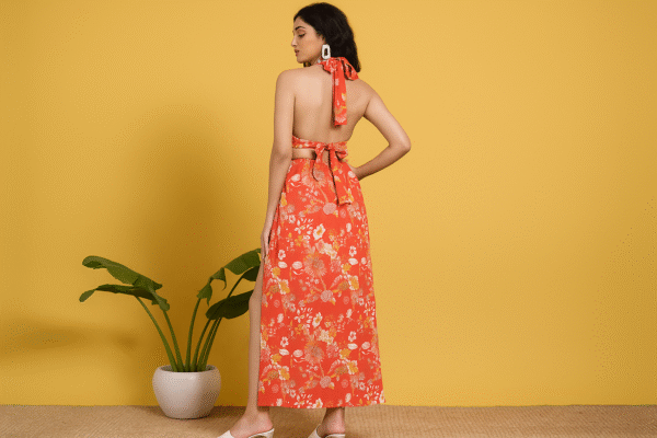 Evenfall Fiery Bloom Luxe Maxi Dress