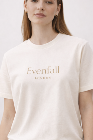 TShirt Front Signature Minimal T-Shirt (Ivory)